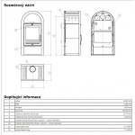 Krbová kamna ABX Stockholm 8 s TV, keramika 